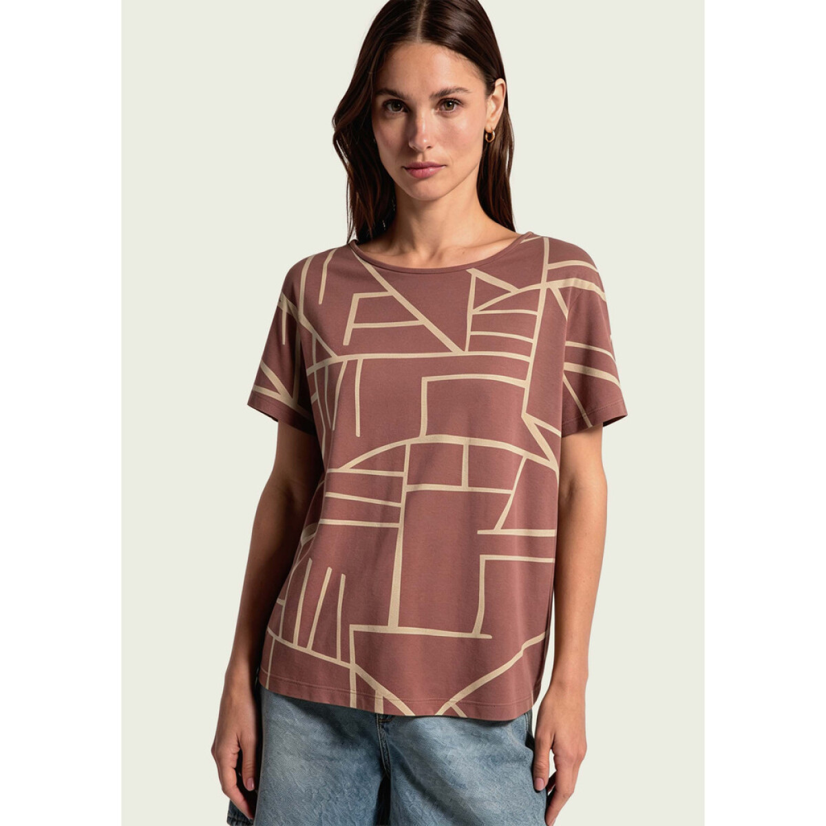 BLUSA MM FEM - ROSA/GRAFITO 