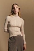 POLERA MARCH Beige Melange