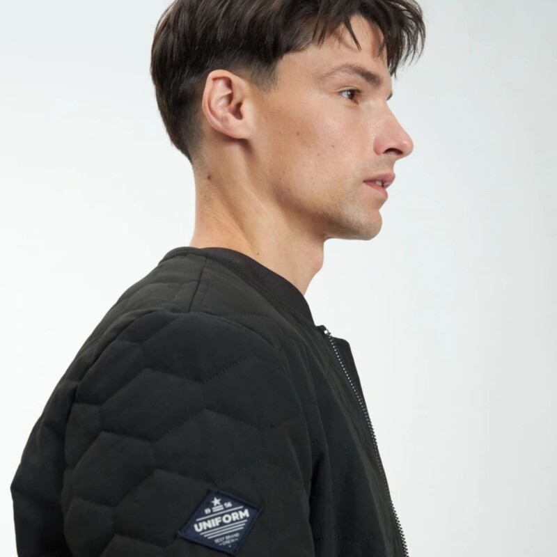Campera Bomber LORD Uniform Negro