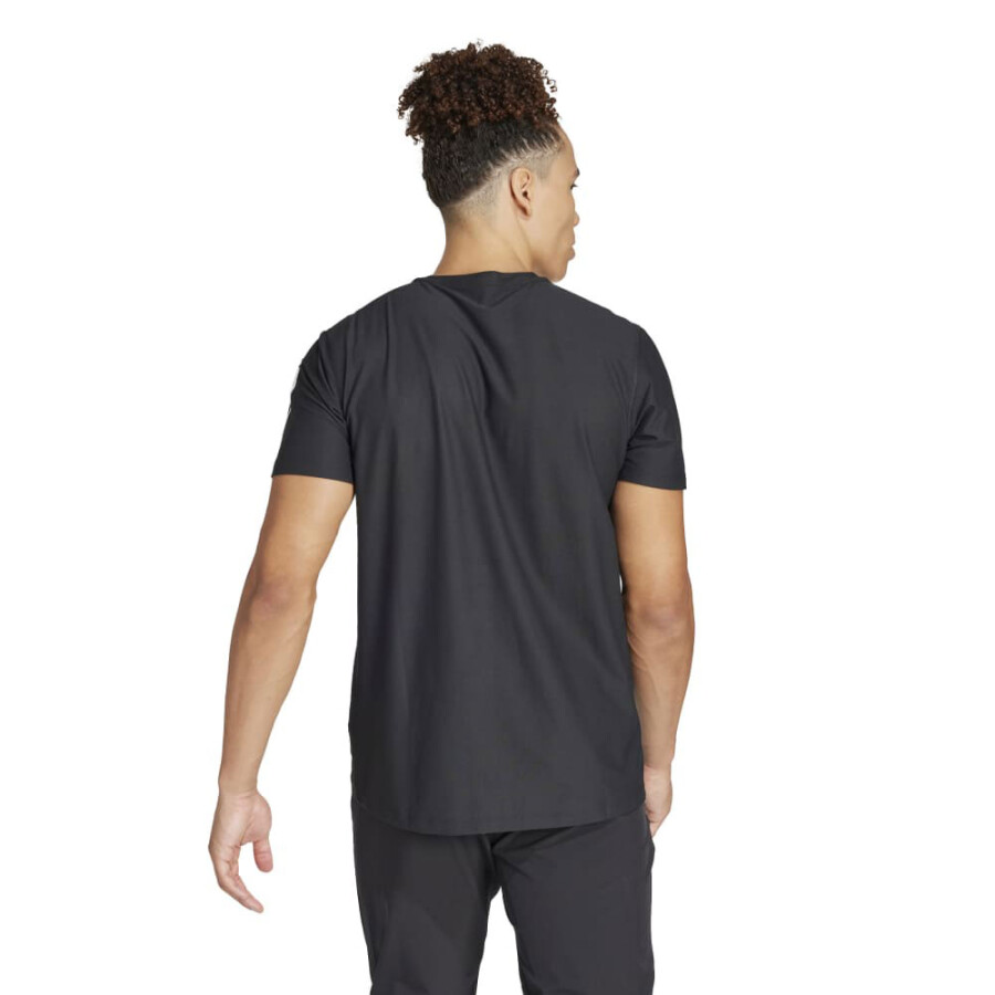 Remera de Hombre Adidas Own the Run Negro - Blanco