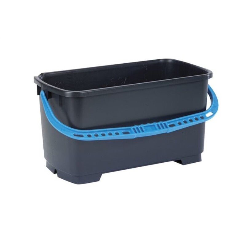 Moerman Balde 22 lts Profi bucket Negro con asas turquesa Moerman Balde 22 lts Profi bucket Negro con asas turquesa