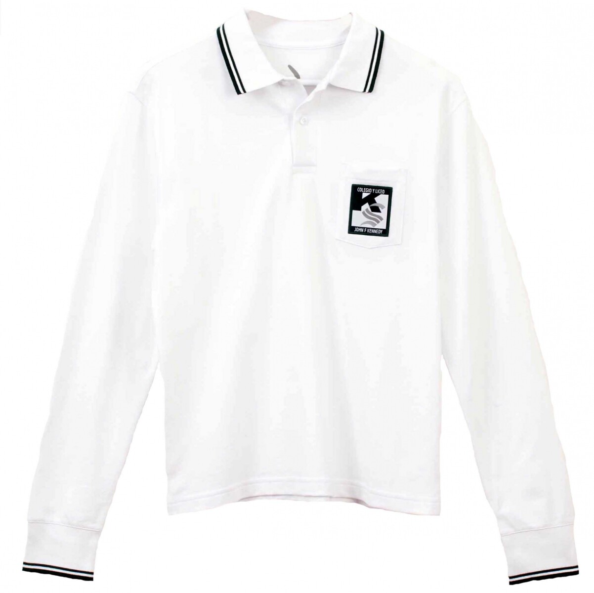 Remera Polo manga larga Kennedy - Blanco 