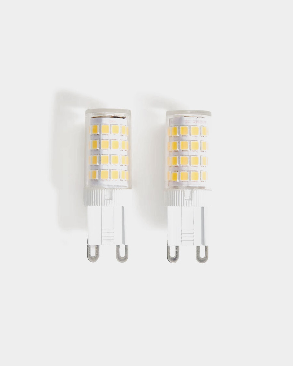 Set Bulb de 2 bombillas LED Bulb G9 de 4W y 60 mm luz neutra. 