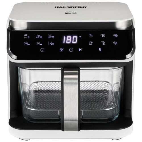 Freidora sin aceite digital de vidrio 6.5 Lts Hausberg Freidora sin aceite digital de vidrio 6.5 Lts Hausberg