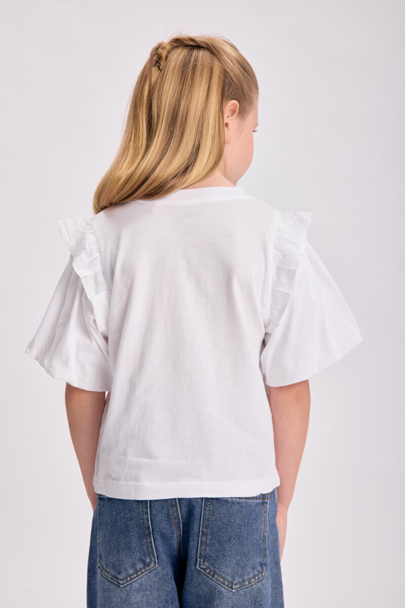 Remera manga balloon Crudo