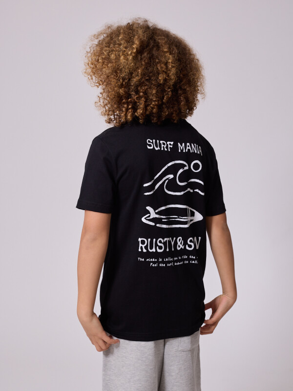 T-SHIRT MAREA TEEN RUSTY Negro