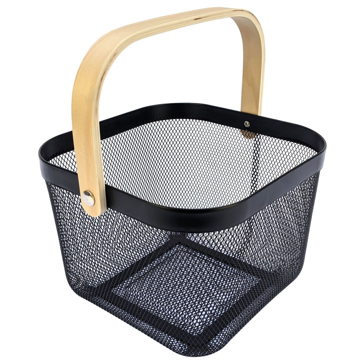 Canasto Metálico, Organizador De Frutas (Diego B.) - Negro 