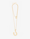Collares Largos Strass Collar Largo Multidijes - Dorado Oro Amarillo