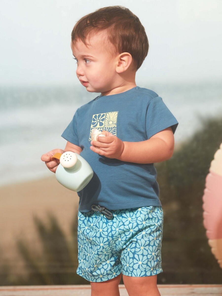 Camiseta Con Print Piedra