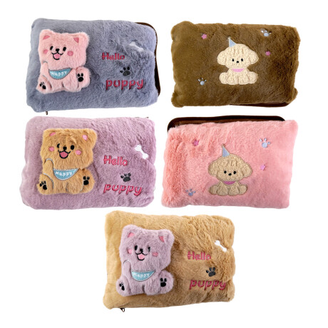 BOLSA DE AGUA CALIENTE ELECTRICA C/FUNDA P/MANOS PELUCHE APLIQUE BOLSA DE AGUA CALIENTE ELECTRICA C/FUNDA P/MANOS PELUCHE APLIQUE