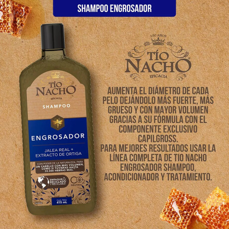 Pack Shampoo + Acondicionador Tio Nacho 415ml ENGROSADOR