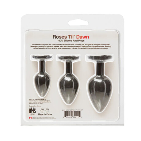 Plug Anal Kit Roses Til Dawn Silicona Plug Anal Kit Roses Til Dawn Silicona