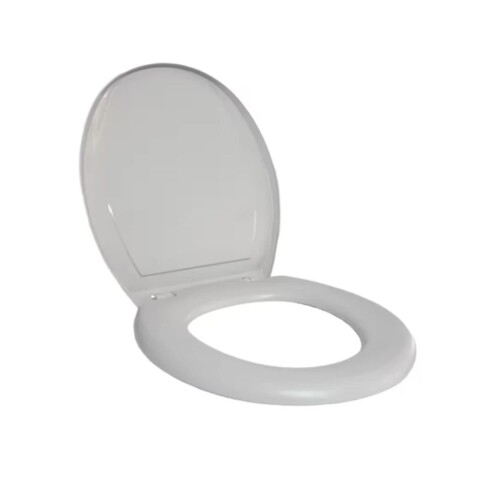 Tapa inodoro Oval plástica acolchada Gris Tapa Inodoro Oval Plástica Acolchada Gris