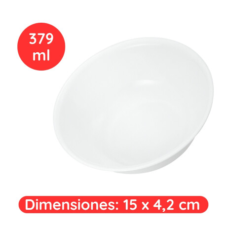 Bowl Hondo 379 ml Blanco Melamina Bowl Hondo 379 ml Blanco Melamina