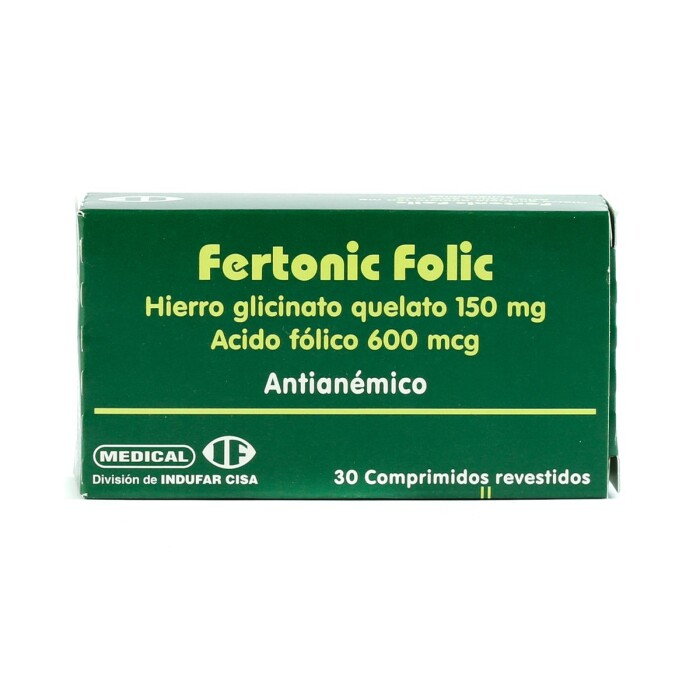 FERTONIC FOLIC CJ X 30 COMP. REC. única