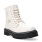 Botas de Niña MINI Miss Carol LEAVEN acordonada Blanco Hueso