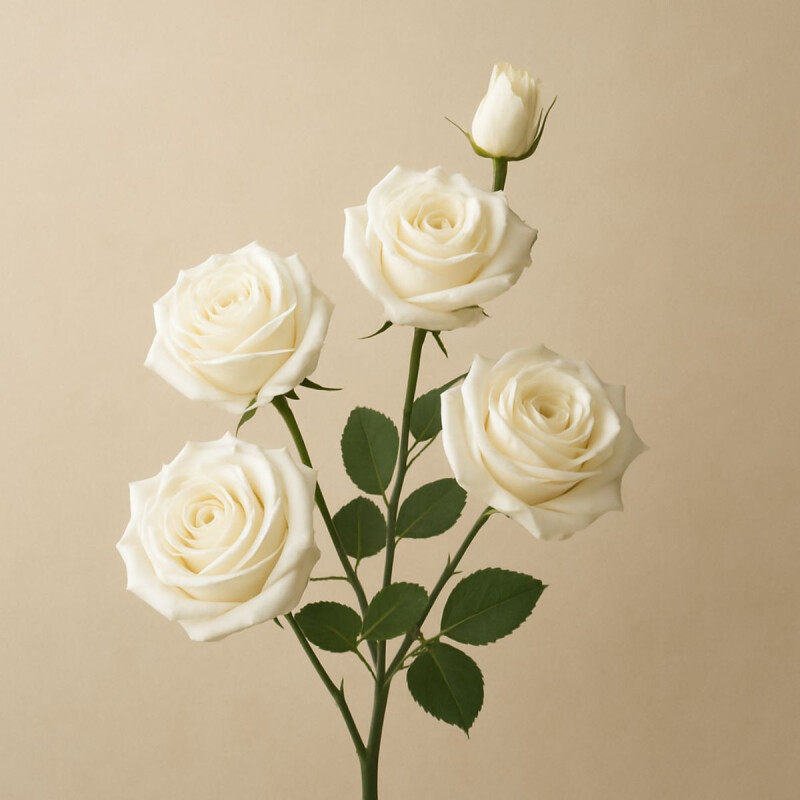 Rama de Rosas Blancas Rama de Rosas Blancas