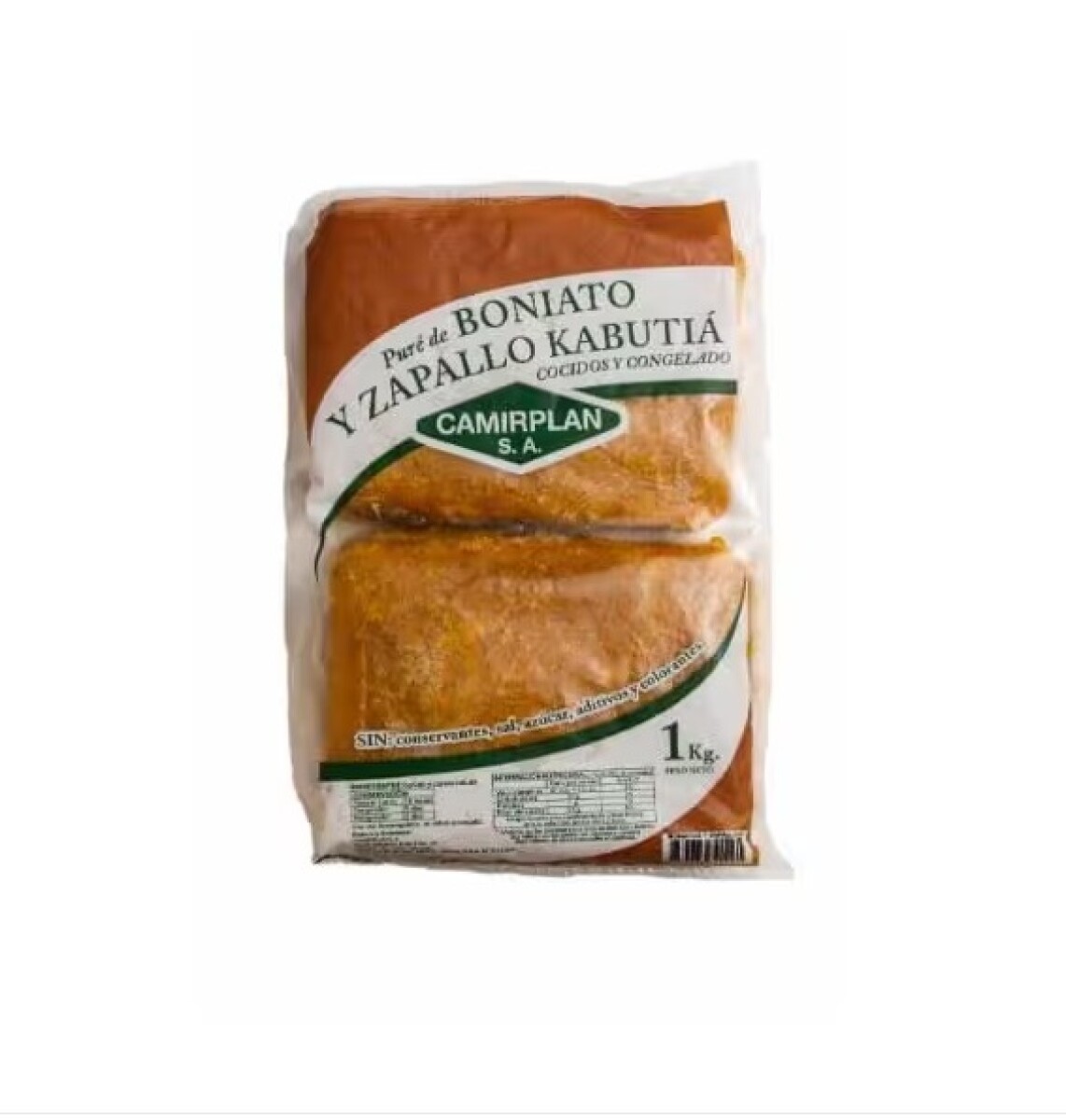 Puré de boniato, zapallo y kabutiá 1 kg 