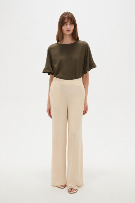 Pantalon Dilna Beige Claro