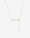 Cadena Corta con Dije Cubic zirconia Collar Con Dije Cubic Zirconia - Dorado