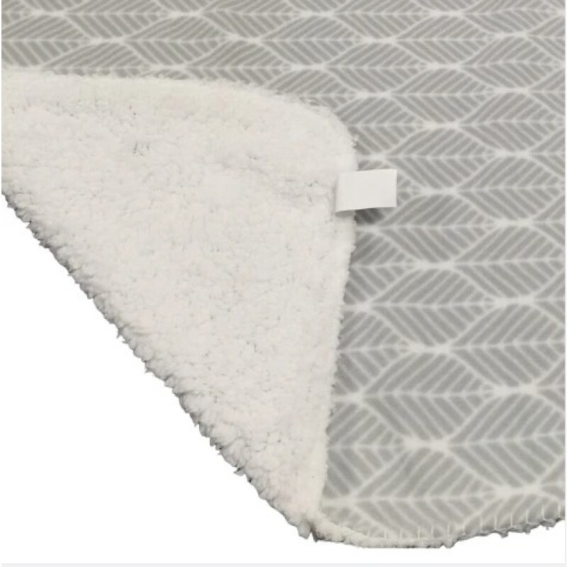 Frazada con Corderito 1 PLAZA Home Class 150 x 240 cm ARABESCO GRIS