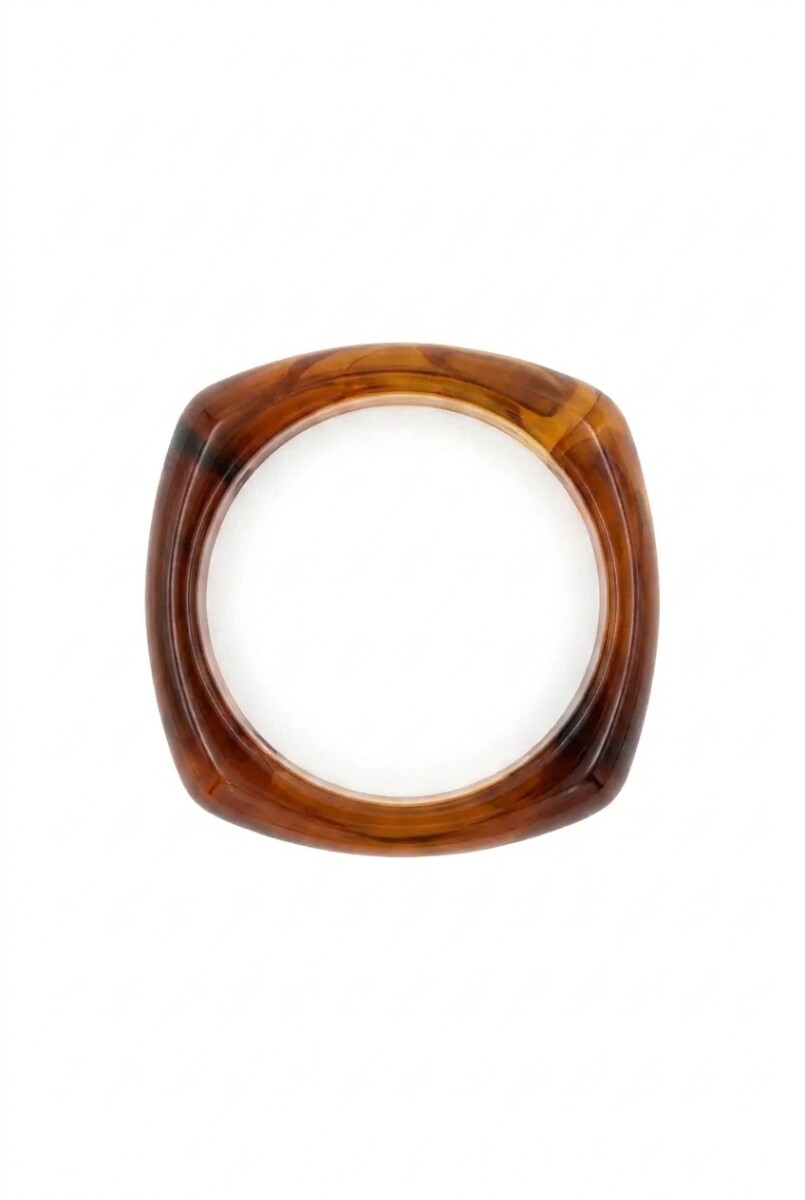 Pulsera acrilico - chocolate 