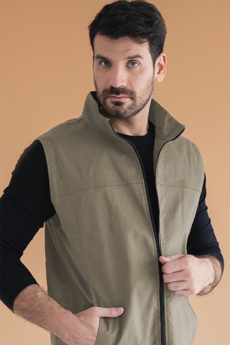 Chaleco Casual. Azul Mariano