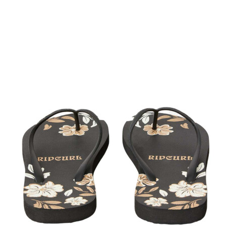 Ojotas Rip Curl Mixed Bloom Open Toe Negro Floreado