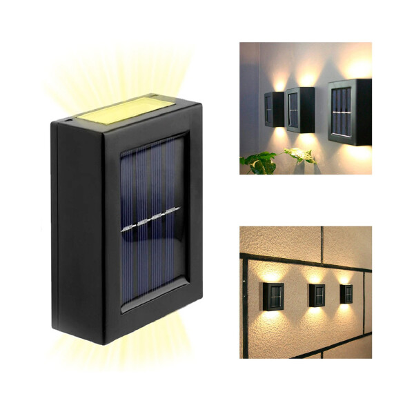 Foco x10 Aplique Solar Doble Luz Pared Exteriores Led Camino Foco x10 Aplique Solar Doble Luz Pared Exteriores Led Camino