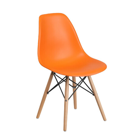 SILLA DE COMEDOR EAMES Silla Eames Naranja