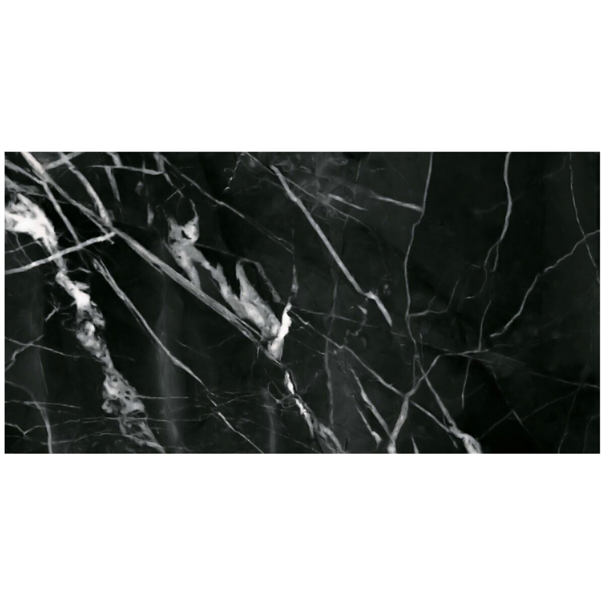 Ceramica Marquina Negro Pulido 55X110Cm Piso Pared 