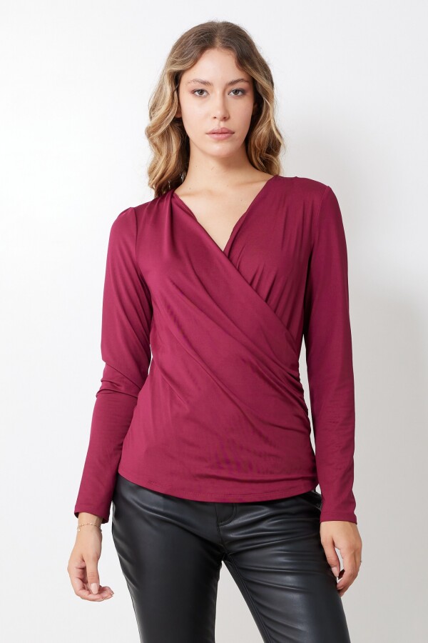 Blusa Cruzada BORDEAUX