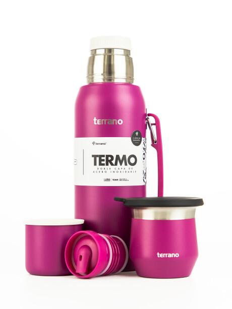 Kit Termo 1 LT Con Base De Silicona + Mate flap Violeta