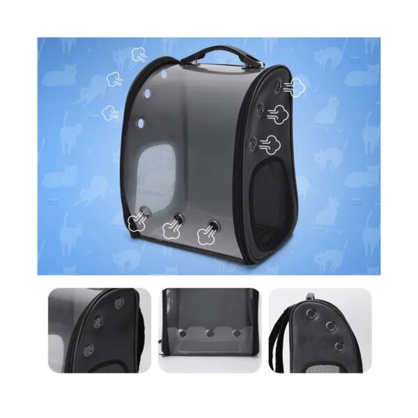 Mochila Transportadora Bolso Cuerina Premium Mascota Capsula Mochila Transportadora Bolso Cuerina Premium Mascota Capsula