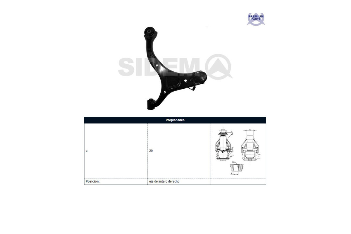 Parilla De Suspension Del Hyundai Santa Fe, Kia Sorento 04-25 Der Parilla De Suspension Del Hyundai Santa Fe, Kia Sorento 04-25 Der