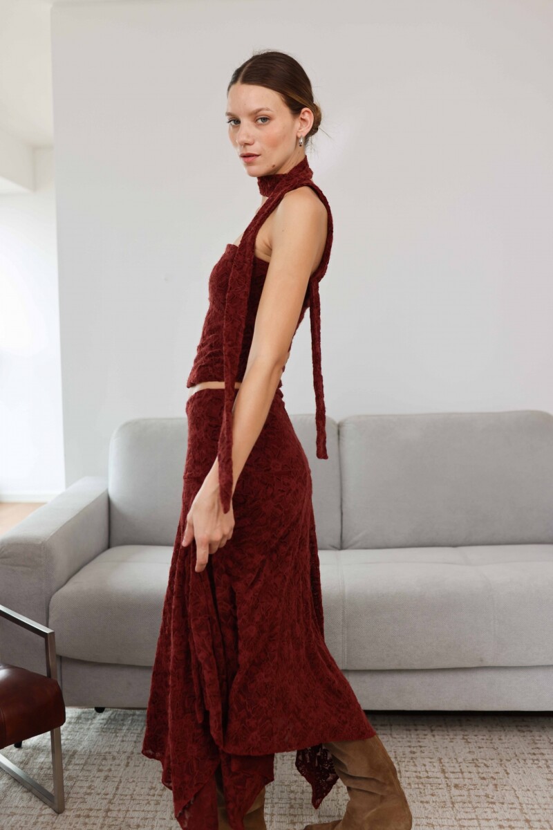 FALDA MALIBÚ - BURGUNDY 