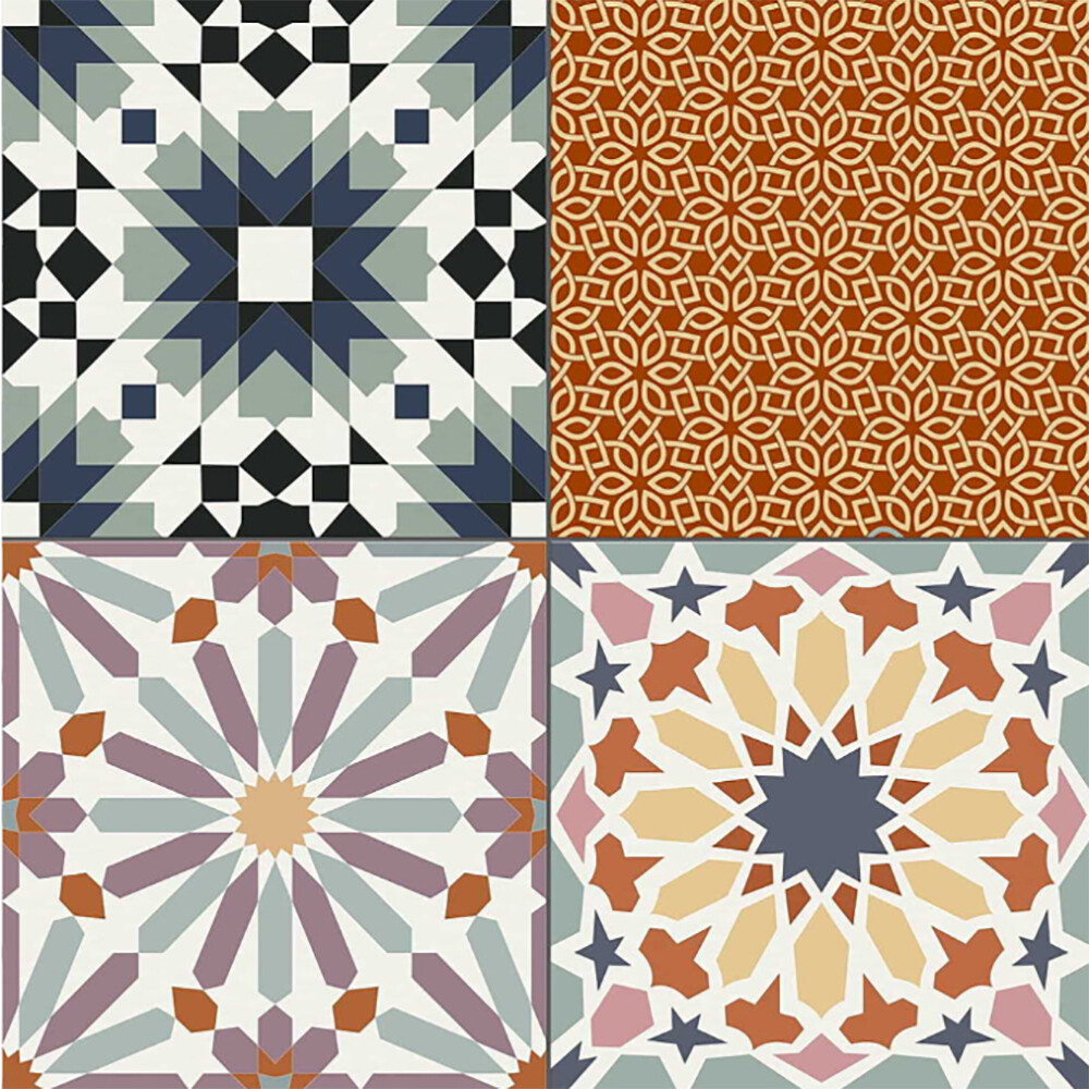 PORCELANATO DECORADO MARRAKECH COLOUR "A" 44.2X44.2 CM Porcelanato Decorado Marrakech Colour "a" 44.2x44.2 Cm