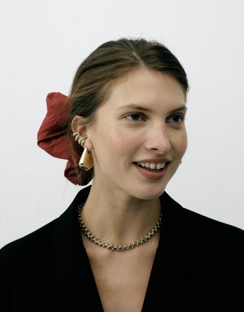 Collares Cortos Metal Collar De Acero Biplating - Dorado