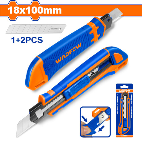 Trincheta Wadfow 18MM X 100MM 3 Hojas de Repuesto 001