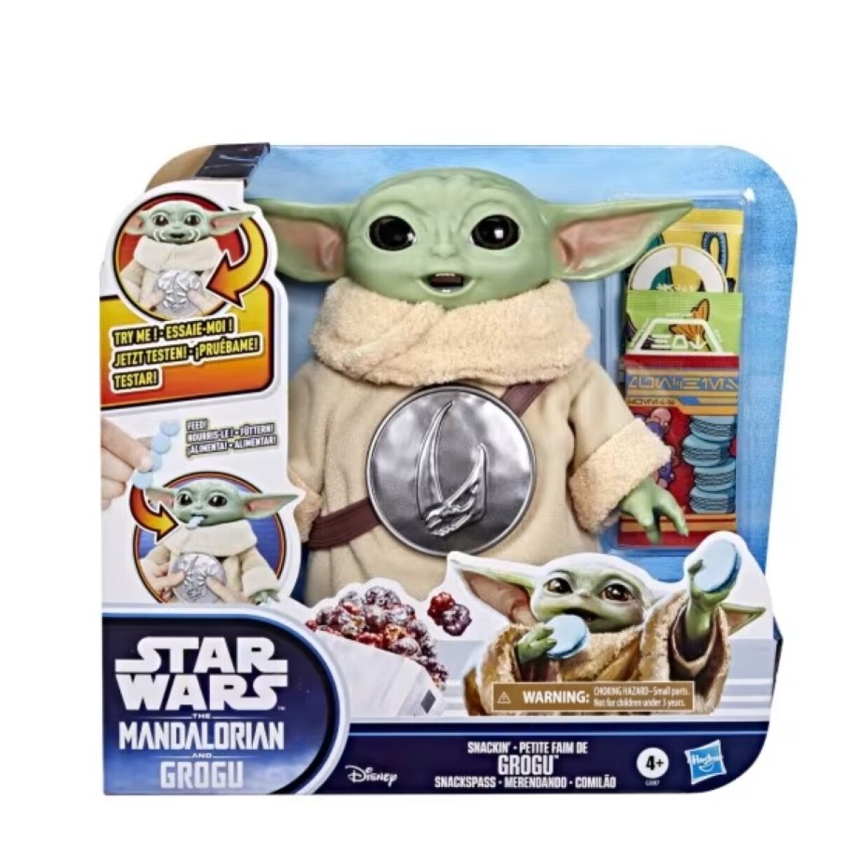 Star Wars Grogu 17 cm, come su comida 