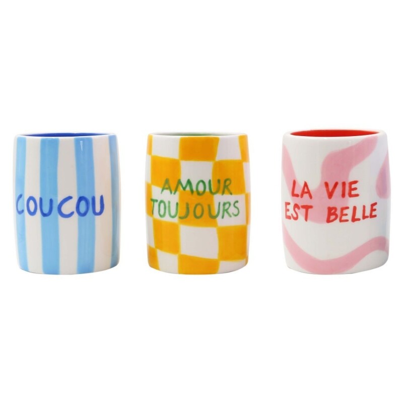 VC-QR Vaso De Cerámica 10cm Marca Que Rico - Amour
