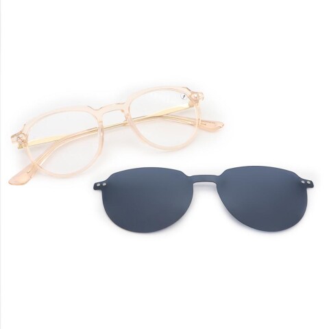 Lentes 2 En 1 Multi Redondo Unisex Azul/Rose
