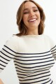 Sweater cuello bote CRUDO