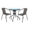 Mesa Vidrio Jardin 2 Sillas Pvc Similar Ratan Mesa Vidrio Jardin 2 Sillas Pvc Similar Ratan