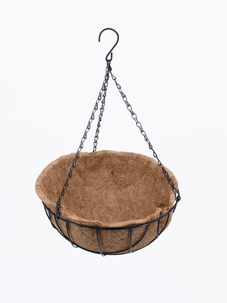 MACETA COLGANTE FIBRA COCO MARRON