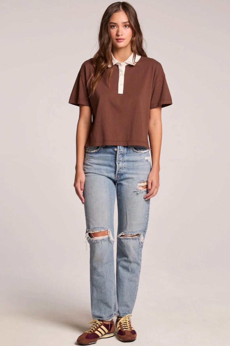 REMERA DE MANGA CORTA ANTONI Marron