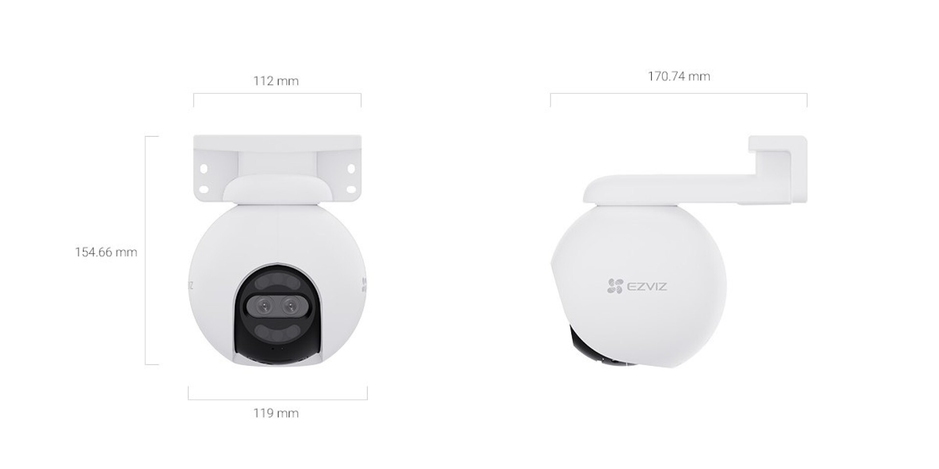 Cámara Ezviz H80x Dual 4K 8MP Wi-Fi Motorizada 