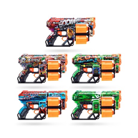 Escopeta de juguete lanzadora de dardos Zuru X-Shot Skins Dread con 12 dardos - Multicolor Multicolor