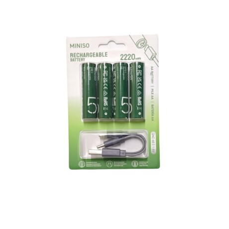 Pilas recargables AA 4pcs Pilas recargables AA 4pcs