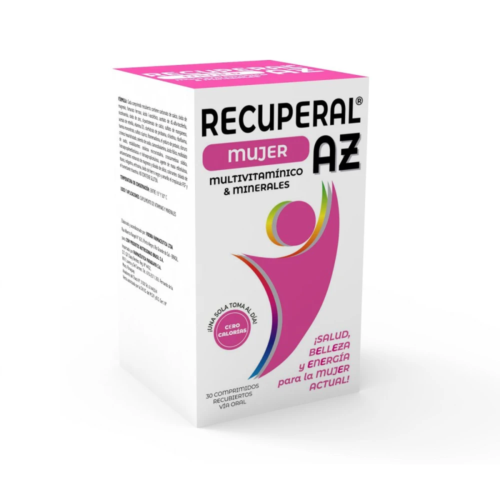 RECUPERAL AZ MUJER FR. X 30 COMP. REC.